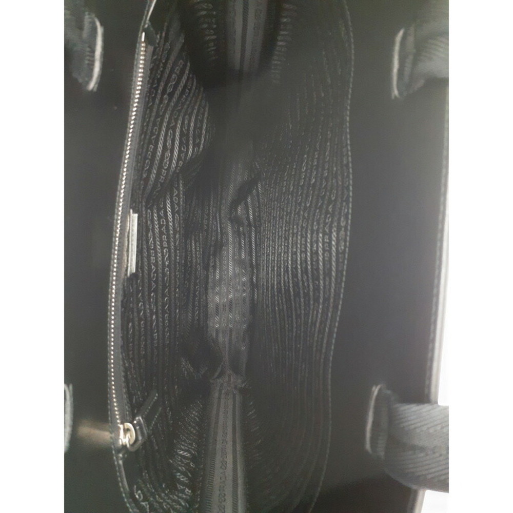 Prada Spazzolato leather tote bag accessory logo Black - Picture 3 of 9
